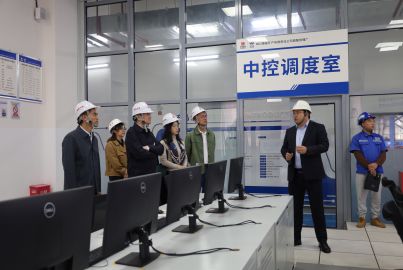 四川省經(jīng)濟(jì)合作局黨組副書記、副局長(zhǎng)余輝一行赴蜀能礦產(chǎn)磷酸鐵鋰廠調(diào)研